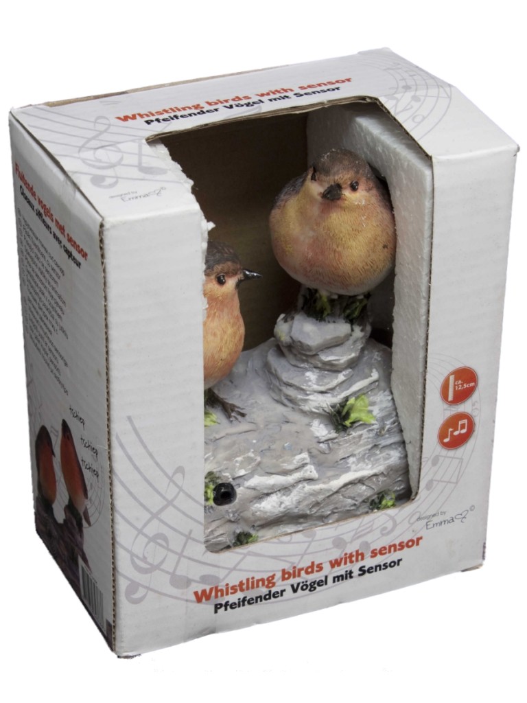 Ornamental Motion Sensor Whistling Bird Garden Ornament eBay