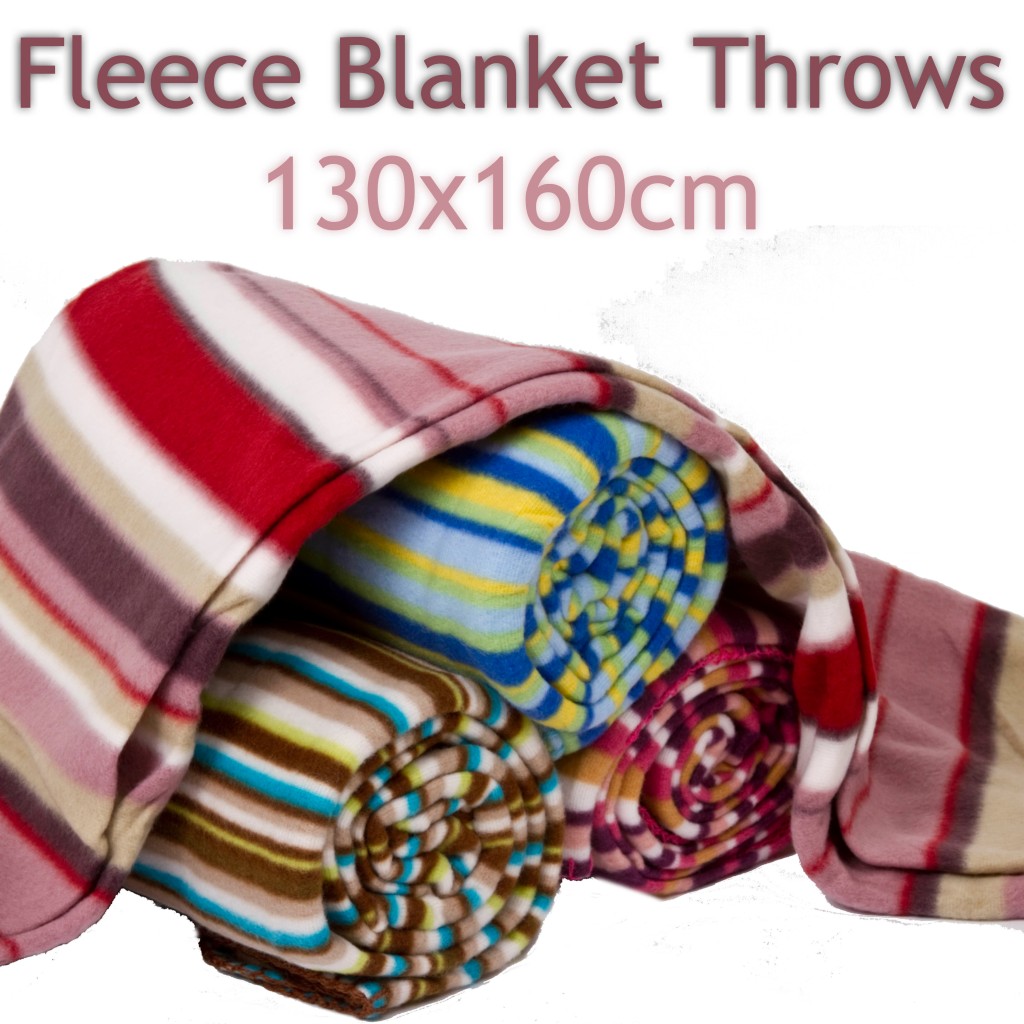 Luxury Soft Touch Fleece Blanket Throw For Couch Arm Chairs Sofa Beds
