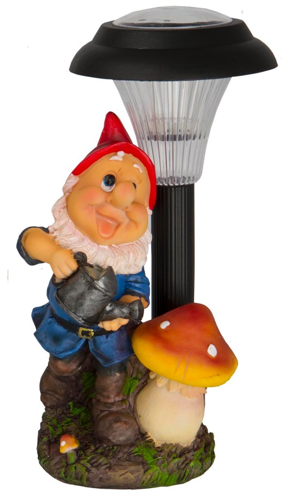 Solar Powered Outdoor LED Garden Gnome Ornament Decoration Light