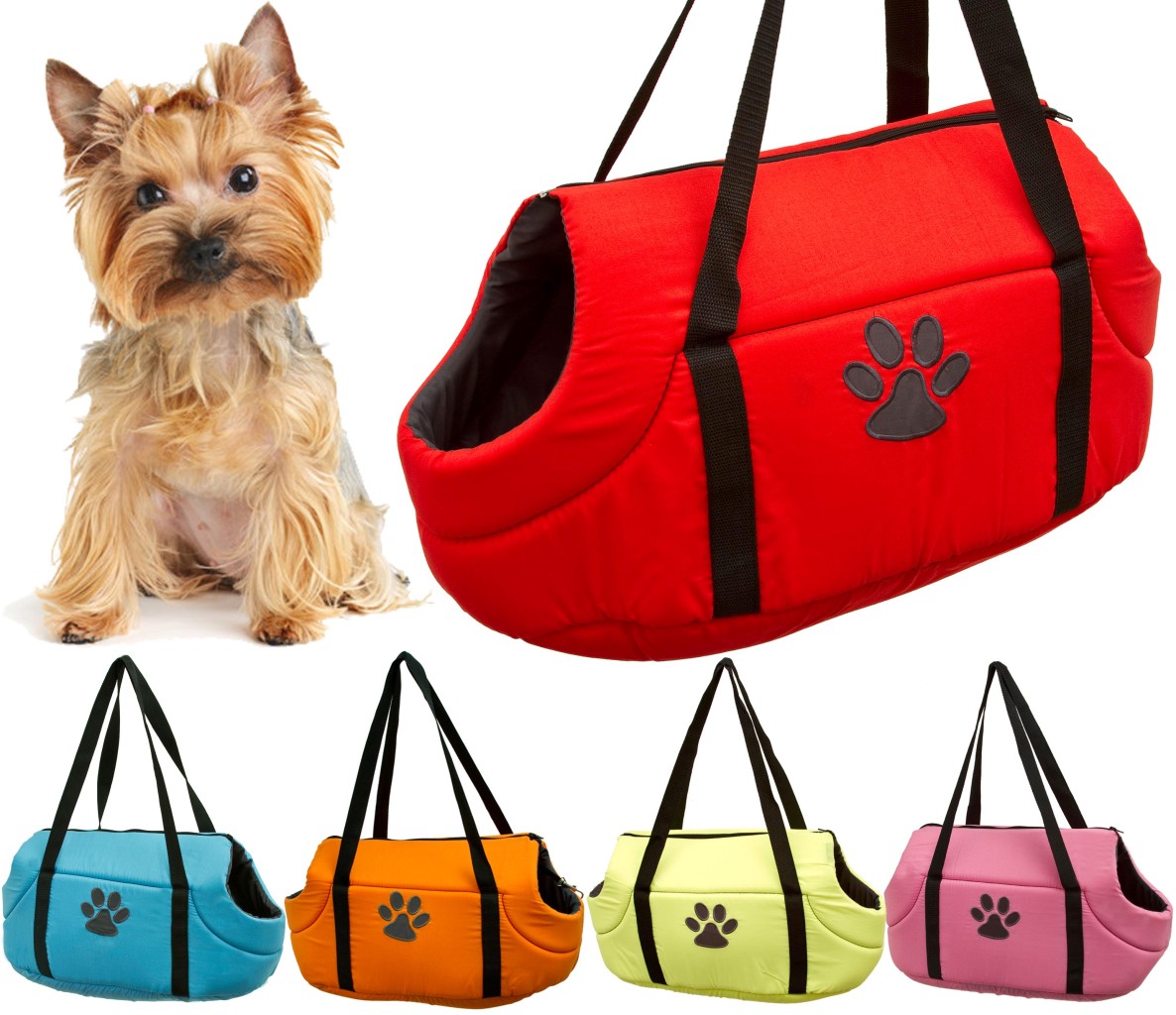 Dog Cat Pet Soft Cosy Carry Bag Zip Closed Washable Travel Transport Carrier | eBay
