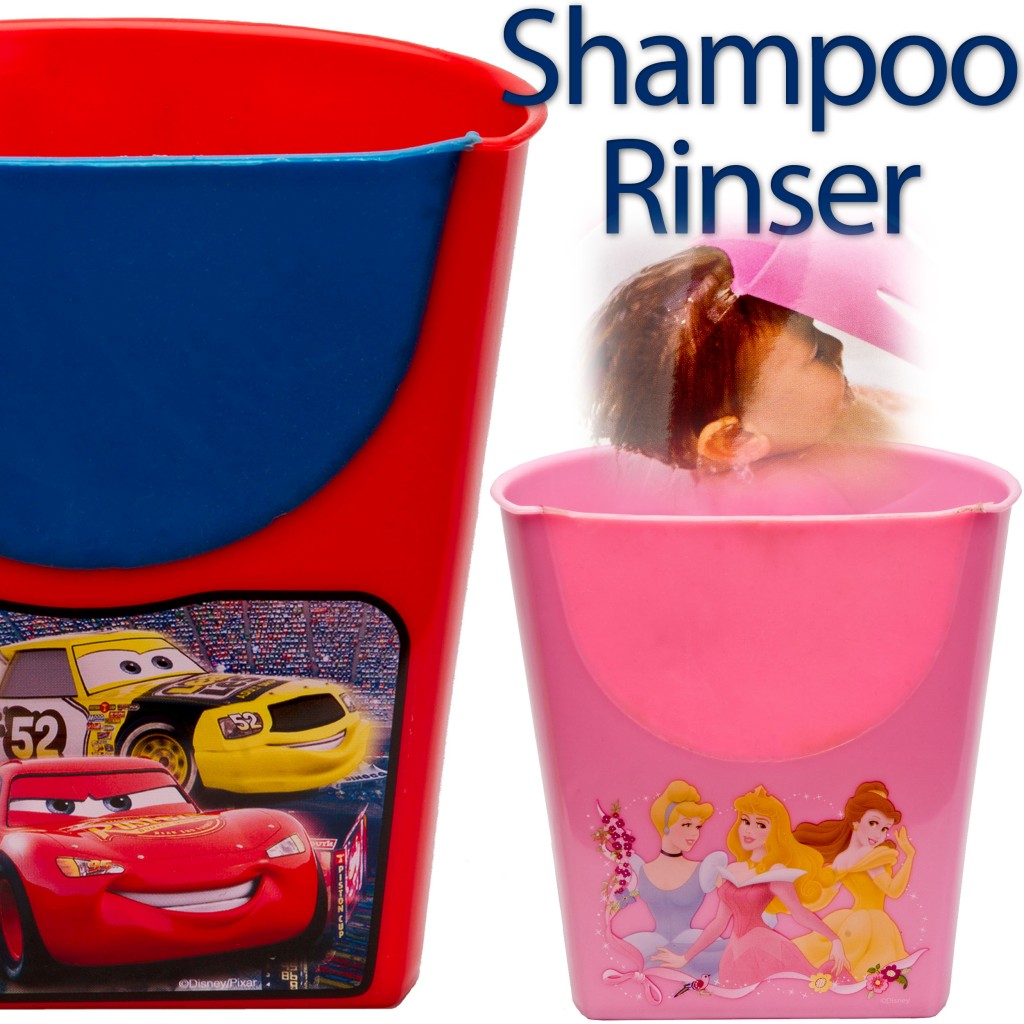 Children's Disney Shampoo Rinser Eye Shield Baby Bath Hair Wash Water
