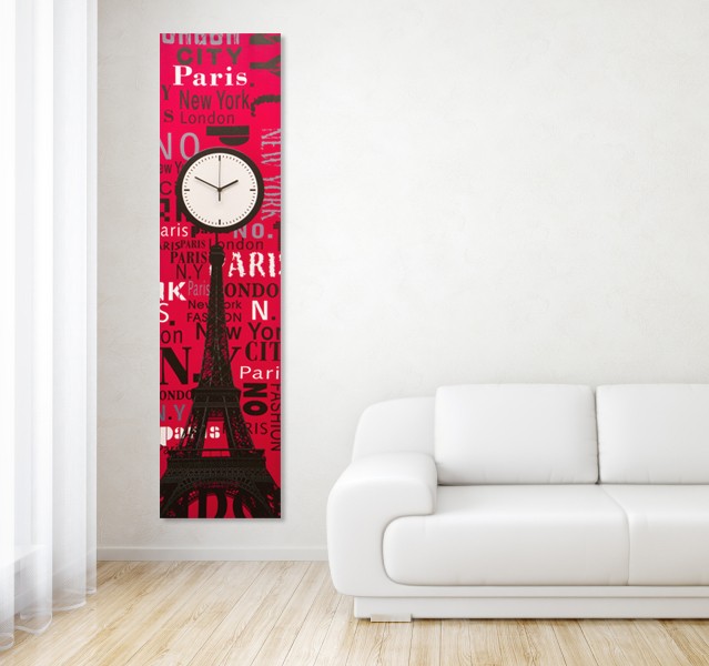 Extra Large 140cm Canvas Clock Wall Art Picture Retro Print Home Office