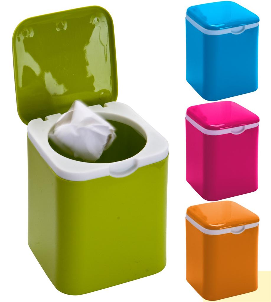 1.2l Mini Dustbin Office Bin Micro Kitchen Food Recycling Bin Waste