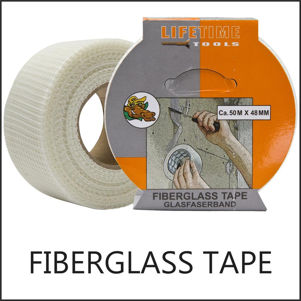 50M x 48MM Drywall Fibreglass Mesh Tape Self Adhesive Plasterboard