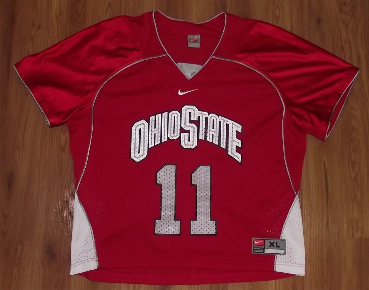 Nike Team OHIO STATE BUCKEYES 11 Lacrosse Jersey Men's XL EUC eBay