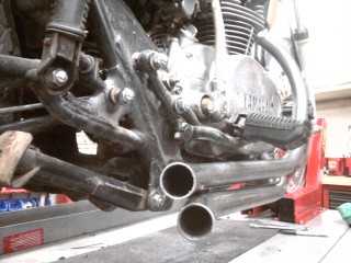 xs650 exhaust pipes