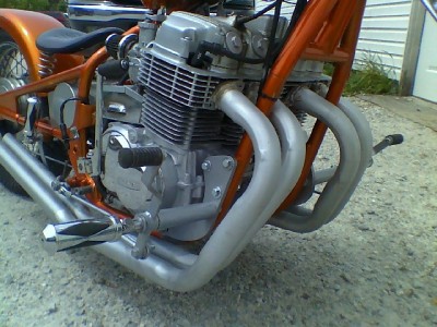 Honda cb750 chopper forward controls #6
