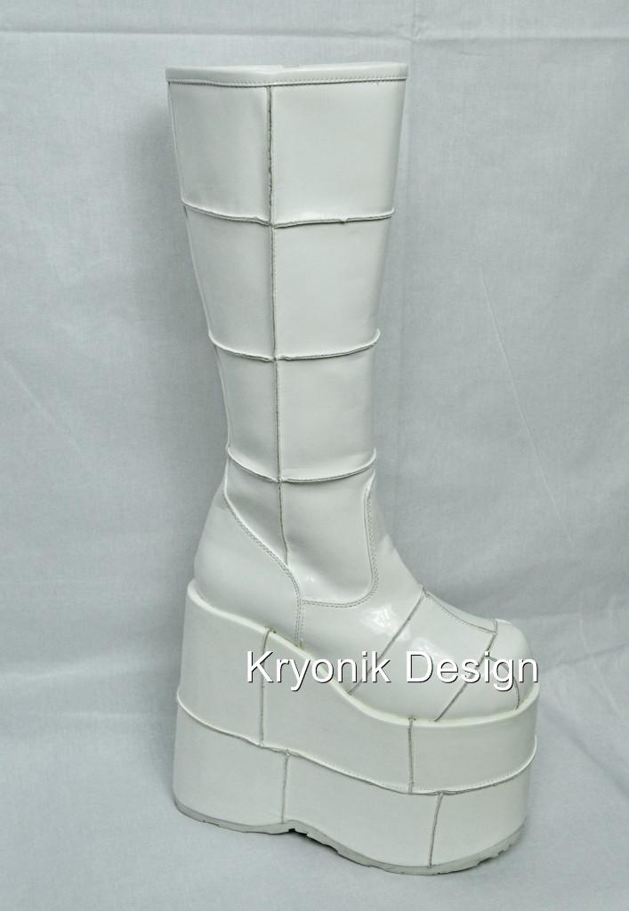 demonia stack white