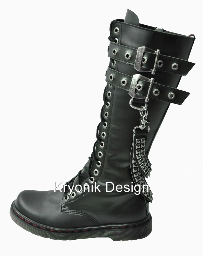 goth boots knee high
