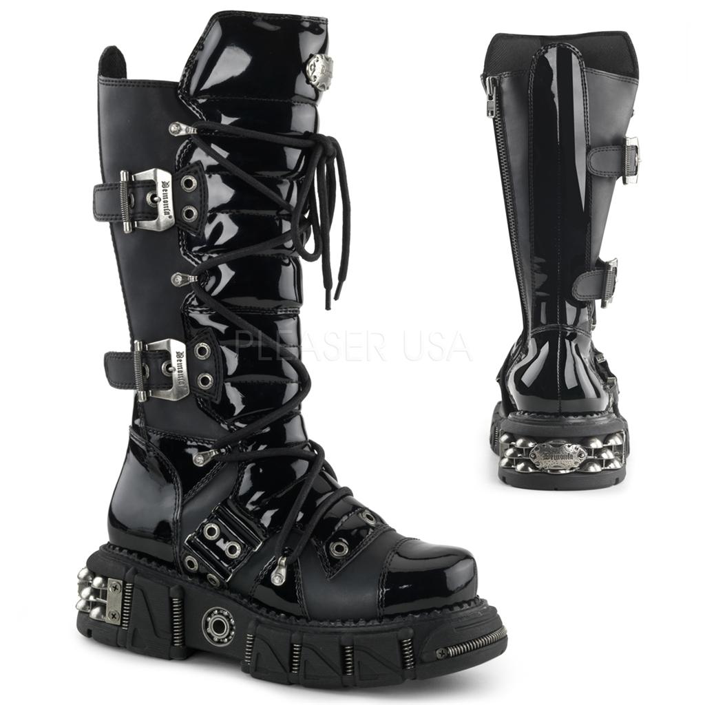 demonia platform boots men