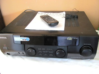 Kenwood Audio Receiver/K-Stat Amplifier AR-404 w/Remote & Manual 100