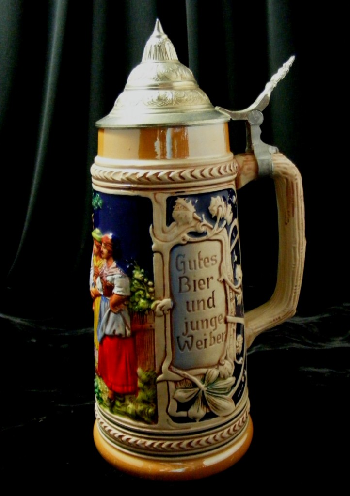 Gerz West German Beer Stein DBGM Lidded 3233 NICE