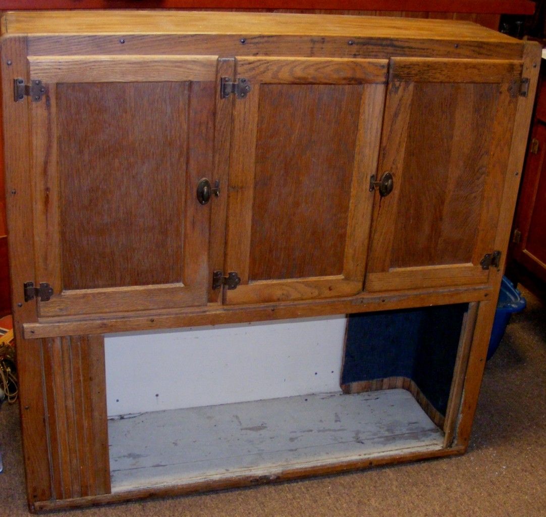 Beautiful Antique HOOSIER Wooden Kitchen Hutch TOP ONLY eBay