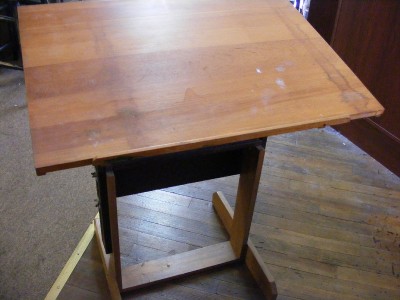 Handmade Wood on Handmade Wood Wooden Drafting Table Or Laptop Table Or Desk   Sturdy