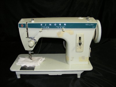 Vintage 1973 Vintage Green Singer Fashion Mate 257 Zig Zag Sewing