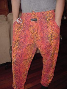 KANSAS CITY CHIEFS ZUBAZ Pants mens XL Snakeskin KC FOOTBALL NFL parachute style | eBay