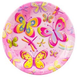 Butterfly Birthday Party Supplies on Butterfly Birthday Party Plates  Finger Food Cake Plates Kids Parties