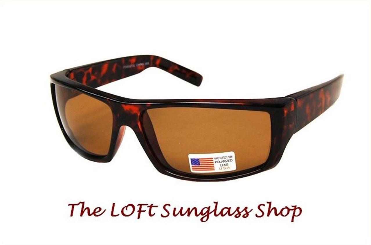 Men's Sports Wrap Made in the USA POLARIZED Aviator Sunglasses Quality