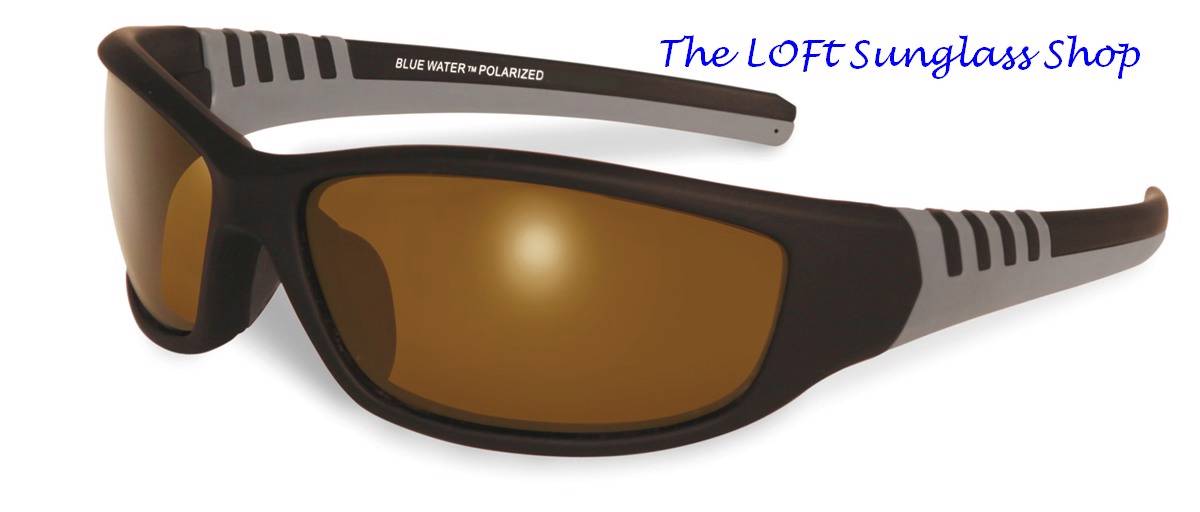 BluWater Brand Brown Lens Polarized Hydrophobic Boating Sunglasses