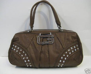 New Guess Marciano Vive le Rock Handbag Purse Brown
