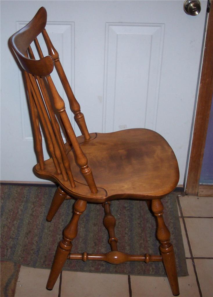 Details About Nichols And Stone Maple Windsor Sidechairdine Tte Chair