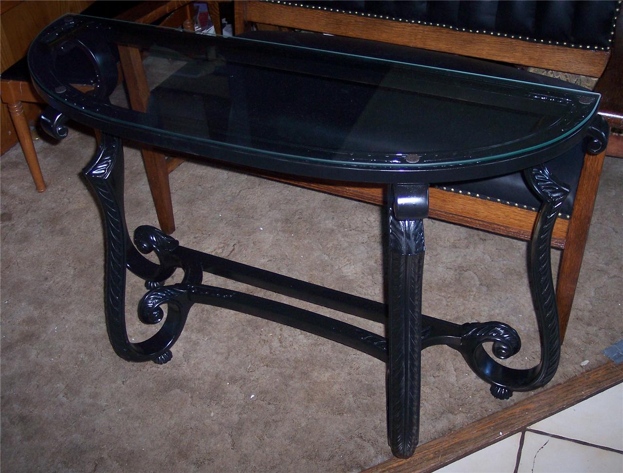 Black Iron Entry Table/Hall Table