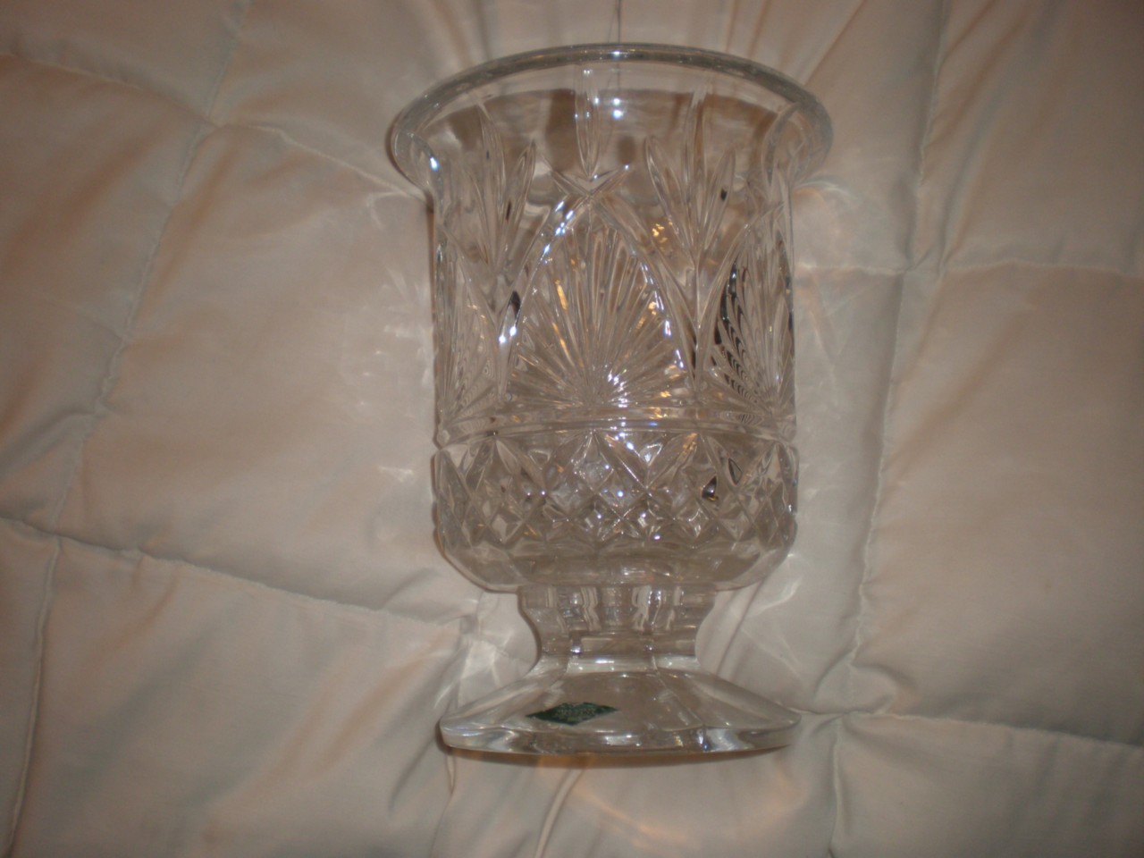 VINTAGE SLOVAKIA 24 LEAD CRYSTAL SHANNON CRYSTAL VASE