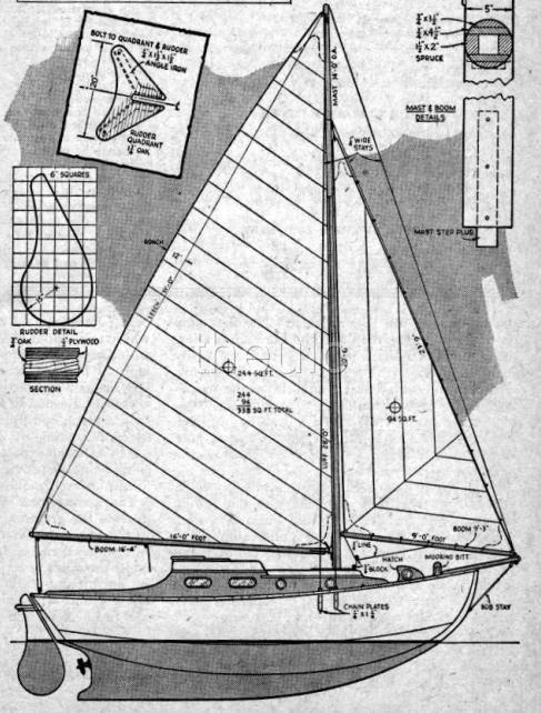 Details about SAIL BOAT PLANS - SAILING YACHT CATAMARAN WOOD HOW TO