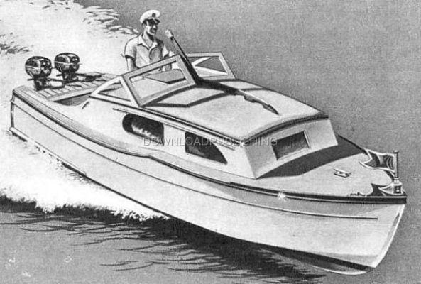 - CABIN CRUISER - BOAT PLANS HOW TO WOOD PATTERNS WOODWORKING | eBay
