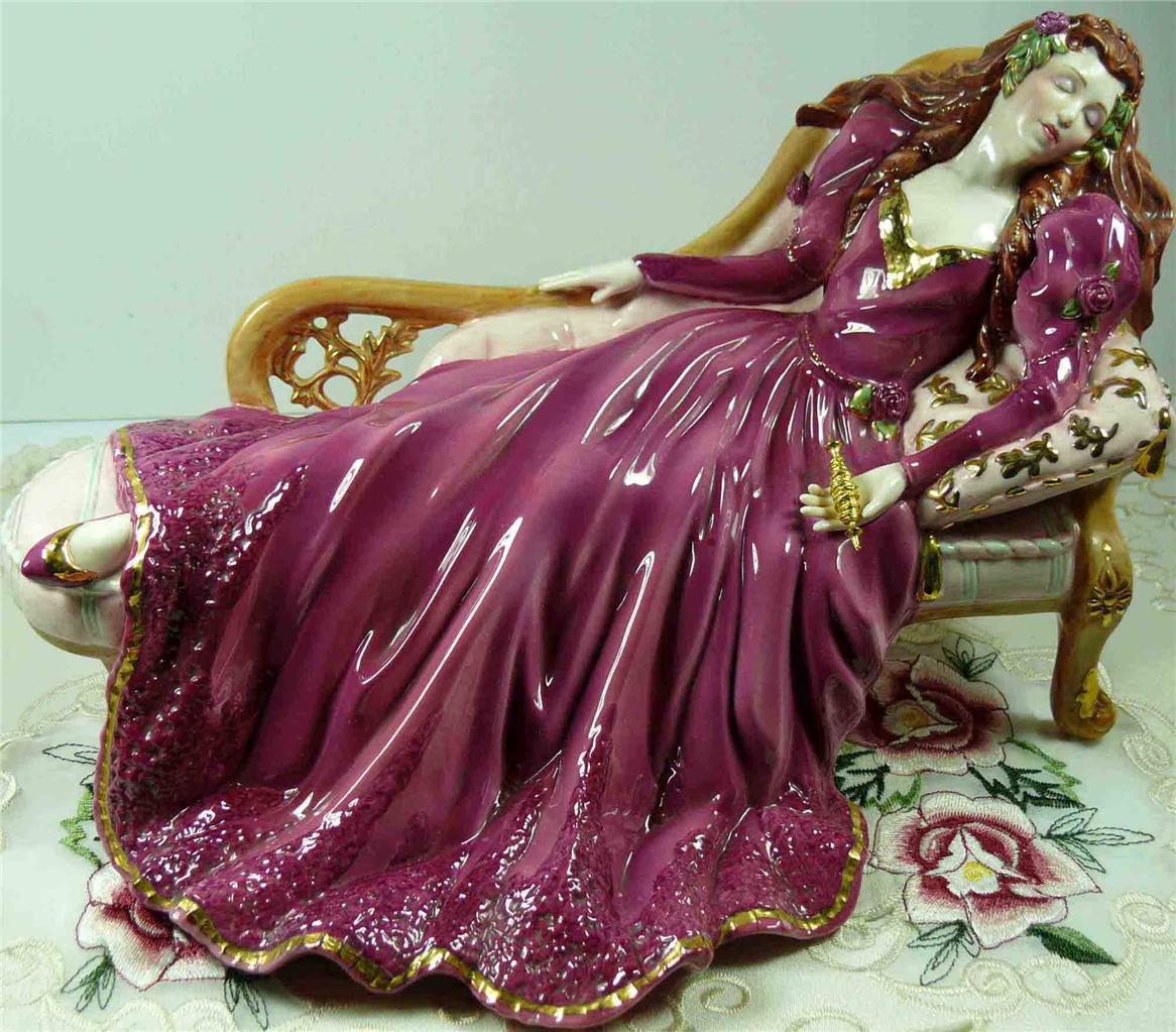 sleeping beauty porcelain figurines