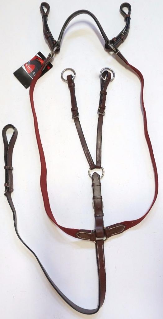 Kincade Elastic Event/ Hunt Breastplate Martingale Adjustable HORSE Black/ Brown eBay