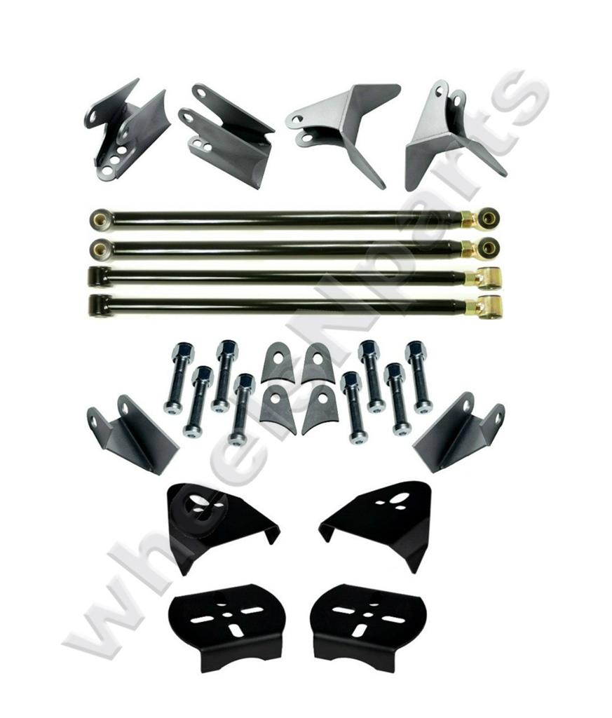KUAFU Triangulated 4 Link Suspension Kit & 2600LBS Air Ride