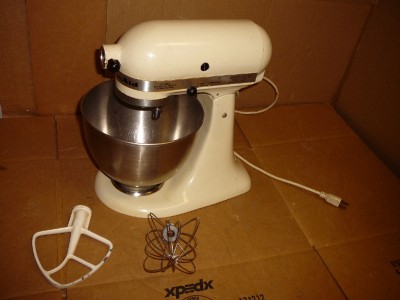 Kitchenaid Mixer Repair on Mixer K45ss W 2 Attachments Selling As Is For Parts Or Repairs Mixer