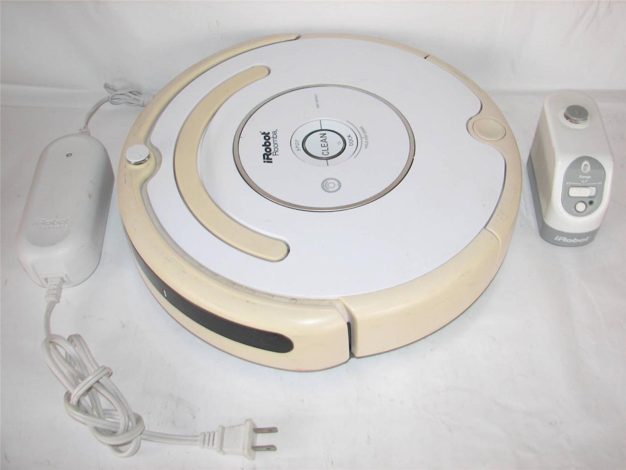 iROBOT ROOMBA WHITE FLOOR VACUUM CLEANER ROBOT INCLUDES CHARGER
