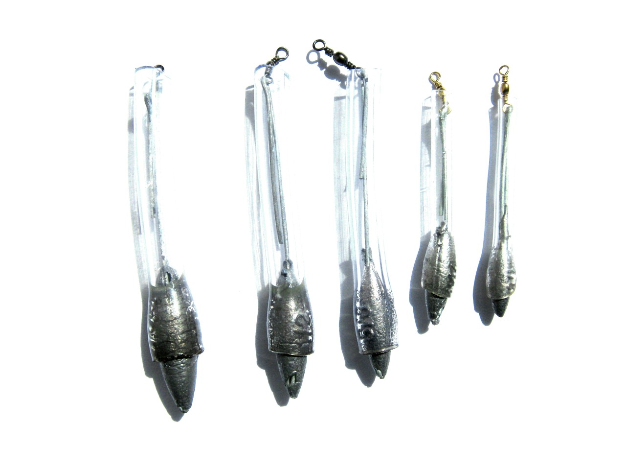 5 Bouncing Betty Worm Bait Controllers Salmon Trout Weights Hooks