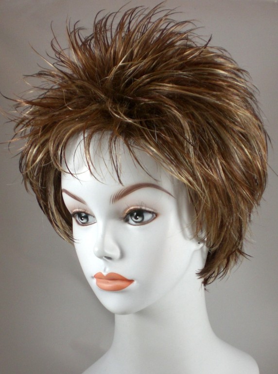 Spikey Short Wigs | fun short straight spiky red brown black blond wig w bangs Spikey Short Wigs | fun short straight spiky red brown black blond wig w bangs