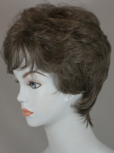 Details about Gray, Salt & Pepper Short & Wavy Wig, Tapered w/Bangs Details about Gray, Salt & Pepper Short & Wavy Wig, Tapered w/Bangs