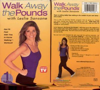 VHS: WALK AWAY THE POUNDS 1 MILE GET UP AND GET STARTED.....LESLIE SANSONE