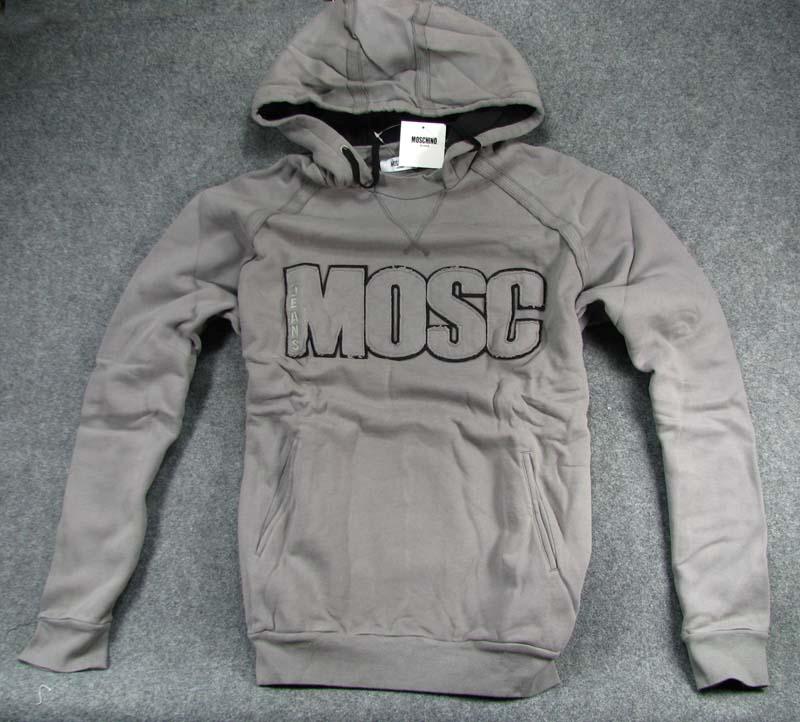 New-Moschino-Men-039-s-Hoodies-Sweaters-Sz-M-XL-Grey