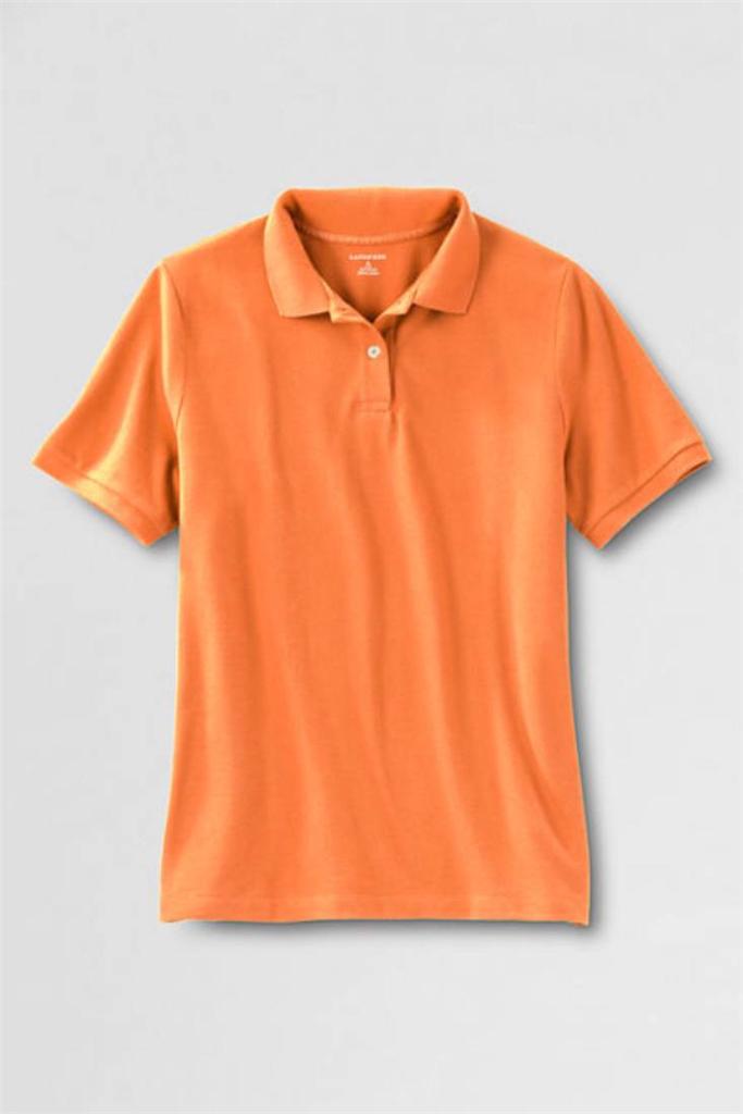 Lands' End Relaxed Banded Mesh Women's Polo Shirt NIP 35 eBay