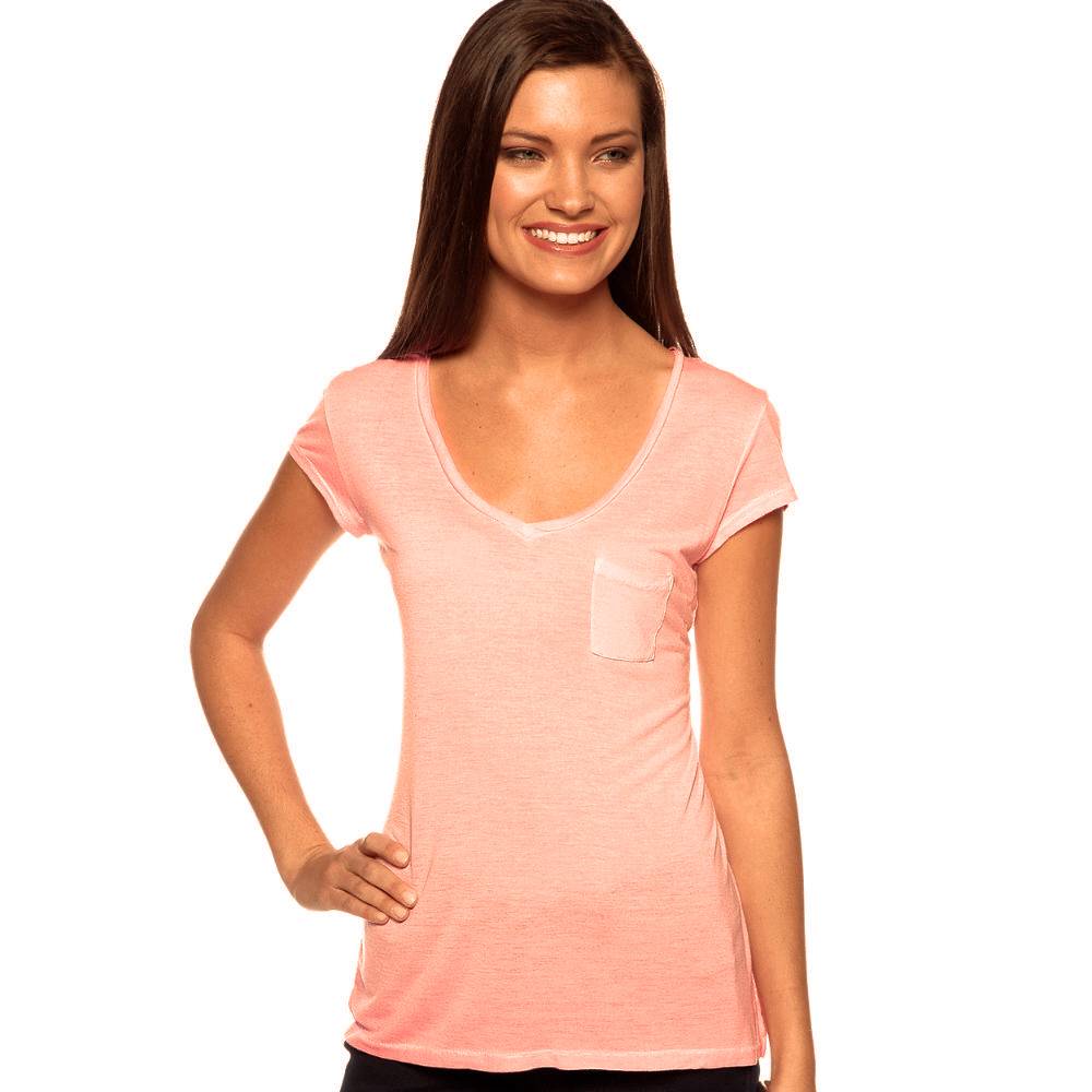 Calvin Klein VNeck Pocket TShirt Women's SL 30 NWT eBay