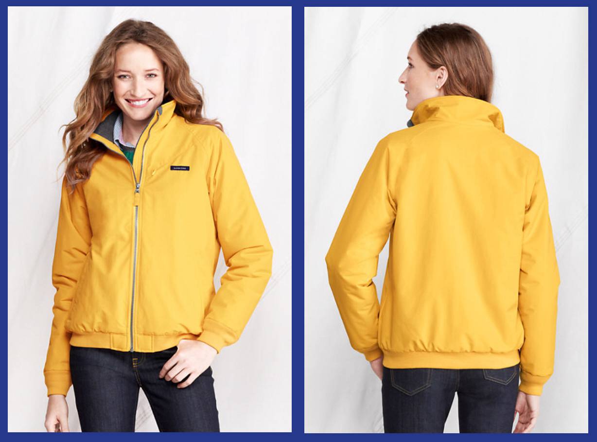 Lands' End Classic Squall Wind & Waterproof Women's Jacket 80 NIP eBay