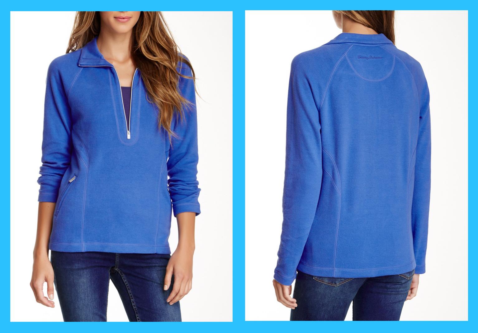 Tommy Bahama Aruba HalfZip Pullover Women's Sweatshirt 98 NWT eBay