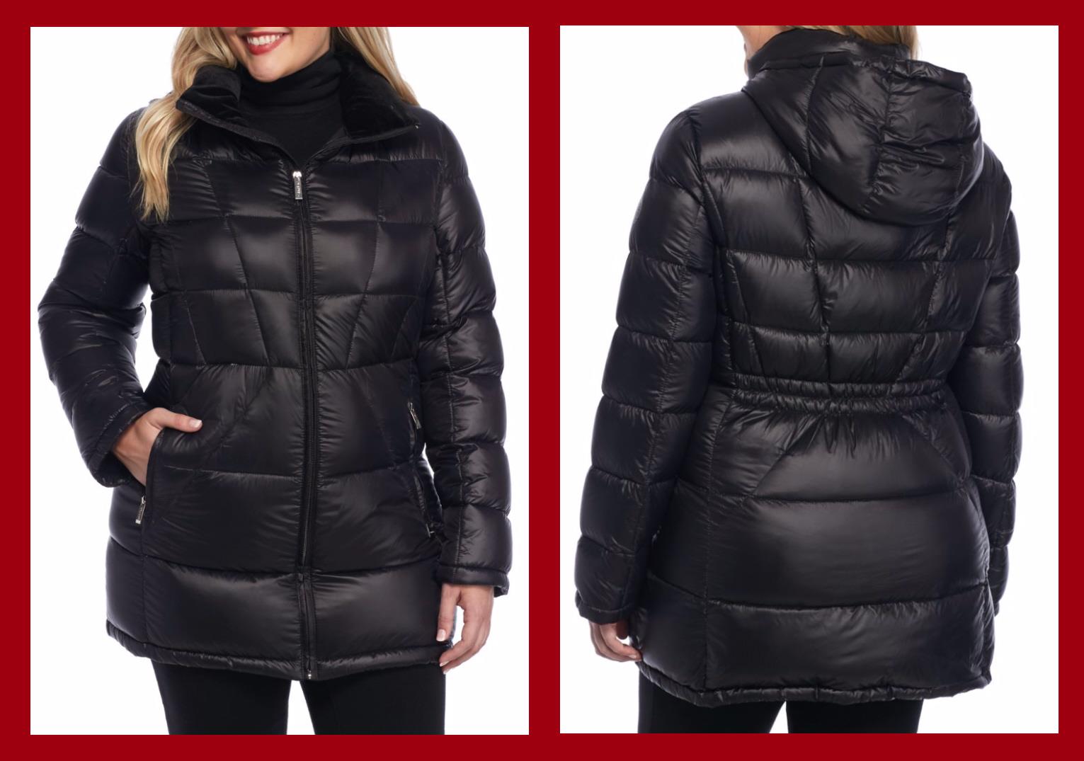 Calvin Klein ~ Packable Hooded Puffer Women's Down Coat $260 NWT | eBay