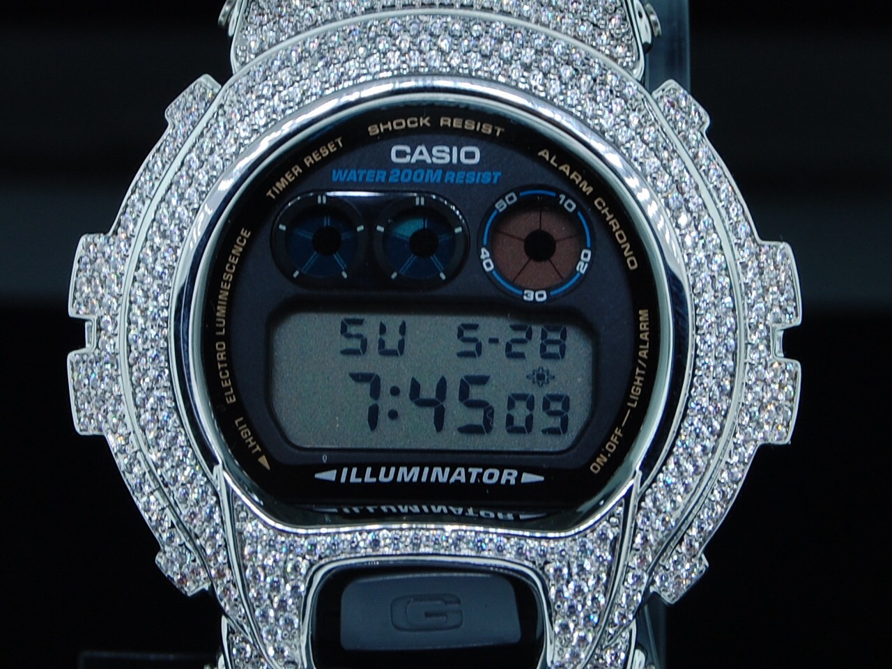 diamond g shock bezel