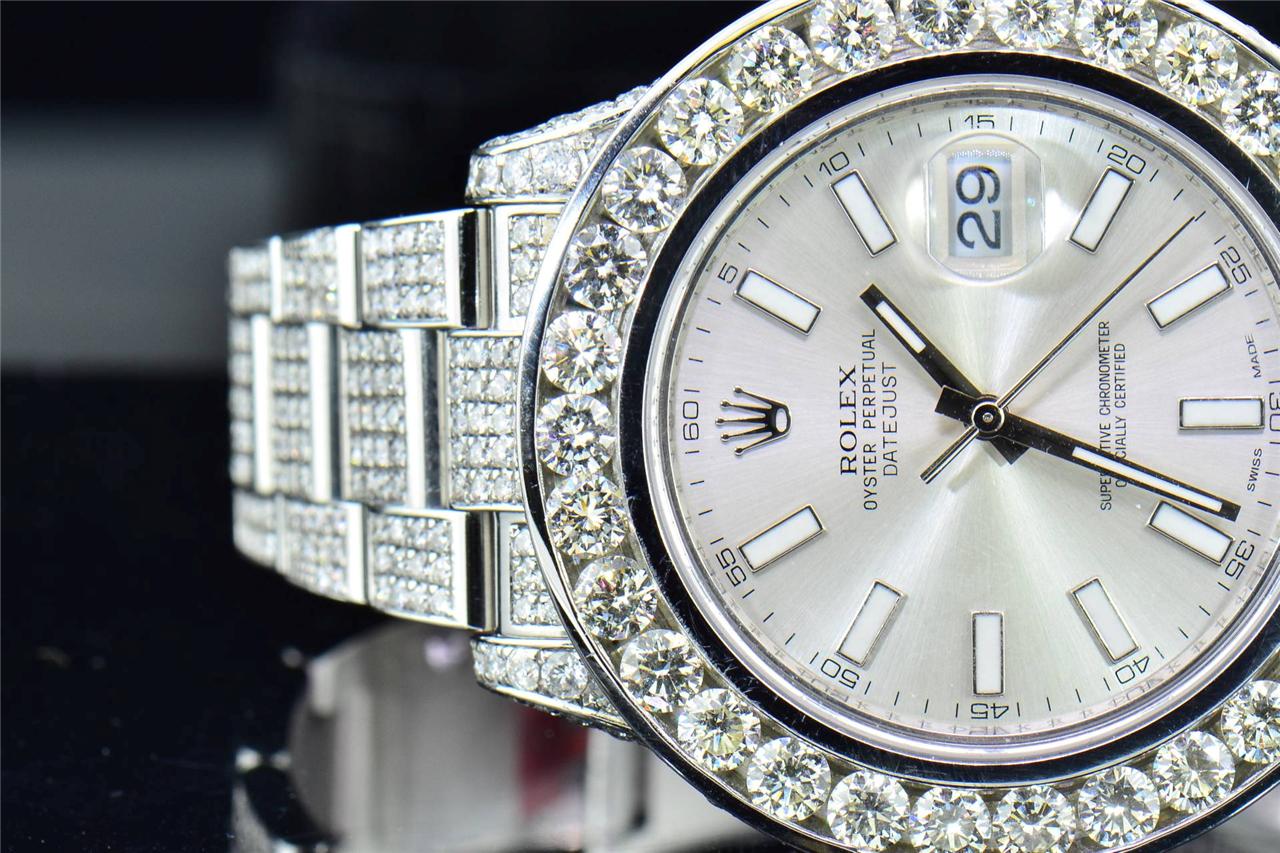 rolex datejust 2 iced out