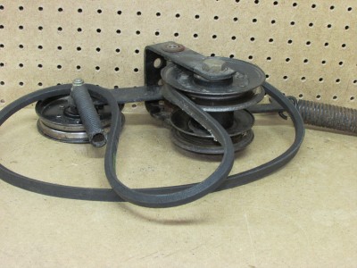John+Deere+Stx38+Deck+Belt JOHN DEERE STX38 mower deck pulleys springs good belt yellow deck ...