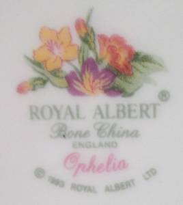 ophelia tea set