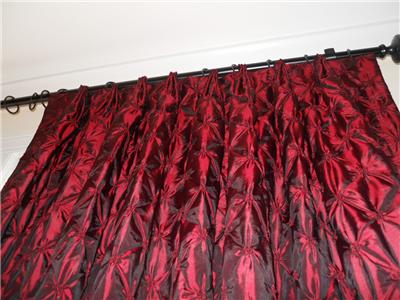 Kravet Faux Silk Drapes Curtains Burgundy Red Pleated Top | kravet faux silk drapes curtains burgundy red pleated top Kravet Faux Silk Drapes Curtains Burgundy Red Pleated Top | kravet faux silk drapes curtains burgundy red pleated top