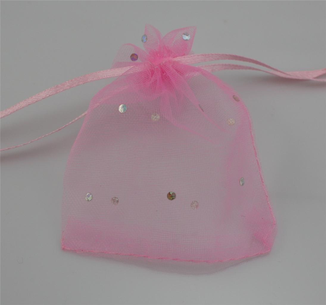 TOP QUALITY ORGANZA BAGS 7cm x 9cm WEDDING FAVOUR GIFT JEWELLERY 9 COLOURS - Picture 7 of 11
